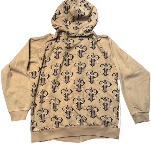 South Pole Tan and White Zip Up Sweater - Picture 2 of 5